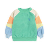 Bobo Choses Baby Color Block Terry Sweatshirt & Joggers Set ~ Light Green