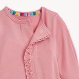 Magnetic Me Modal Ruffle Footie ~ Tickled Pink