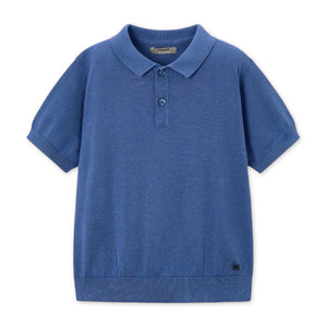 Mayoral Boys Knit s/s Polo ~ Indigo