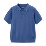 Mayoral Boys Knit s/s Polo ~ Indigo