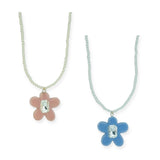 Milk x Soda Velvet Flower Necklace