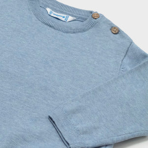 Mayoral Baby Boy Basic Knit Crewneck Sweater ~ Vivid Rain