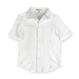 Appaman Boys Beach Button Down Shirt ~ White