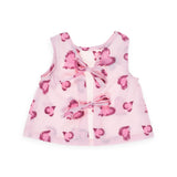 Yell-Oh! Baby Girl Embroidered Hearts Sleeveless Top & Shorts Set