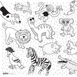 Omy Animals Coloring Pocket Poster