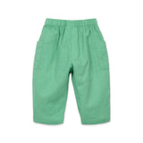 Play Up Baby Striped T-Shirt & Woven Pants Set ~ White/Dark Mint