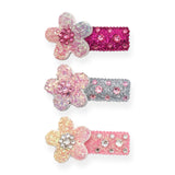 Bari Lynn Glitter Flower Hair Clip