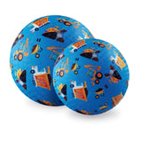 Crocodile Creek 5-inch Playground Ball ~ Blue Construction