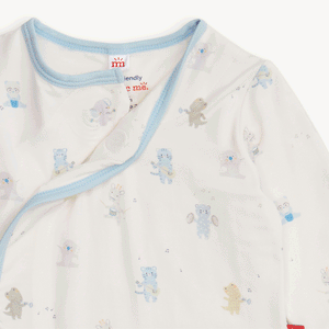 Magnetic Me Modal 3pc Kimono Set ~ Baby Beats Blue