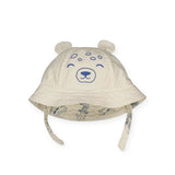 Mayoral Baby Boy Printed Reversible Bucket Hat ~ Cream/Indigo