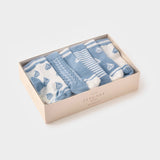 Elegant Baby 6 Pack Non Slip Sock Set ~ Nautical Blue