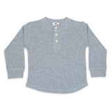 Mish Enzyme Thermal l/s Henley ~ Heather Grey