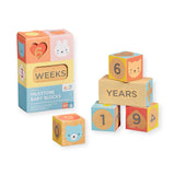 Petit Collage Wooden Baby Milestone Blocks