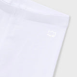 Mayoral Girls Basic Capri Leggings ~ White