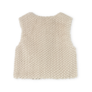 Mayoral Baby Girl Faux Fur Vest ~ Sand