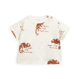 Play Up Baby Printed Tee & Slouch Shorts Set ~ Iguanas/Rust