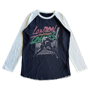 Rowdy Sprout The Clash London Calling l/s Raglan Tee ~ Vintage Black/White