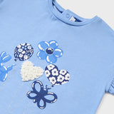 Mayoral Baby Girl Balloons Graphic s/s T-Shirt ~ Indigo