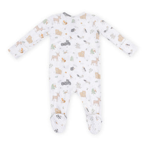 Angel Dear 2 Way Zipper Footie ~ Woodland Babies
