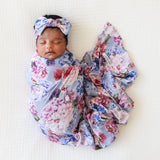 Posh Peanut Infant Swaddle & Headwrap Set ~ Annie