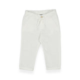 Mayoral Baby Boy Relaxed Linen Pants ~ White