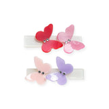 Lilies & Roses Satin Shades Butterfly Clips