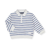 Mayoral Baby Boy Half-Zip Polo Collar Pullover ~ Ink Stripe