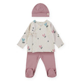 Babyclic Printed Kimono Top, Pants & Hat Set ~ Cooked With Love