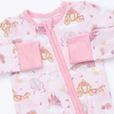 Angel Dear 2 Way Zipper Convertible Romper ~ Princess Unicorns & Castle