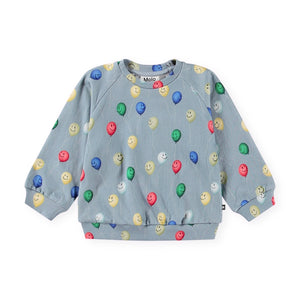 Molo Baby Disc Sweatshirt & Simeon Sweatpants Set ~ Smiling Balloons
