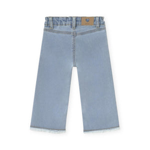 Mayoral Baby Girl Wide Leg Jeans ~ Light Wash