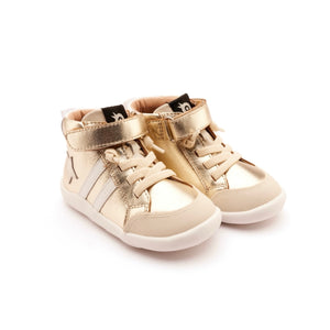 Old Soles Boss Ground High Top Sneaker ~ Gold