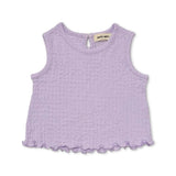 Petite Hailey Amy Textured Tank Top & Pants Set ~ Lavender