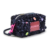 Billieblush Sequin Purse w/ Charms ~ Navy