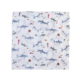 Little Unicorn Cotton Muslin Swaddle ~ Shark