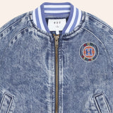 Huxbaby Dreamy Denim Bomber Jacket ~ Denim