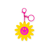 Tiny Treats Handbag Charm Key Chain ~ Happy Face Flower