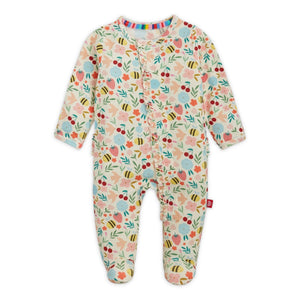 Magnetic Me Modal Ruffle Footie ~ Honey Blossom