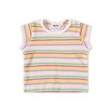 Molo Baby Elisabeth s/s Terry Top & Signe Shorts Set ~ Pastels Stripe