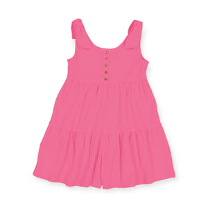 Mayoral Girls Sleeveless Romper ~ Fuchsia