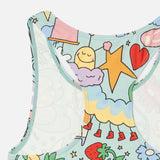 Stella McCartney Girls Printed Swimsuit ~ Mint Multi