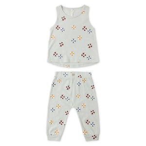 Rylee + Cru Floatie Tank & Slouch Pants Set ~ Seafoam