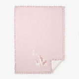 Elegant Baby Unicorn Knit Fur Back Blanket ~ Violet