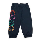 Rowdy Sprout Nirvana Smiley Sweatpants ~ Washed Black