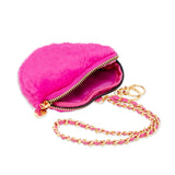 Tiny Treats Fuzzy Heart Wristlet/Coin Purse