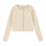 Molo Giselle Ribbed Knit Cardigan ~ Brazilian Sand