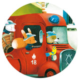 Djeco Fire Truck Silhouette Puzzle