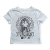 Rowdy Sprout Baby Girl Stevie Nicks s/s Fitted Tee ~ Vintage White