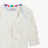 Magnetic Me Cotton Footie ~ Tiny Tides Blue
