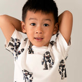 Mayoral Boys s/s Robots Print T-shirt ~ Cream